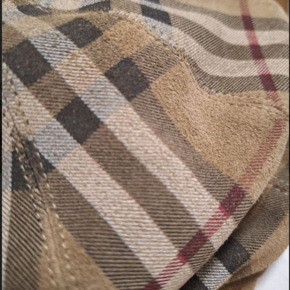 Burberry  Vintage  Suede Newsboy cap  - Size S - Picture 4 of 9